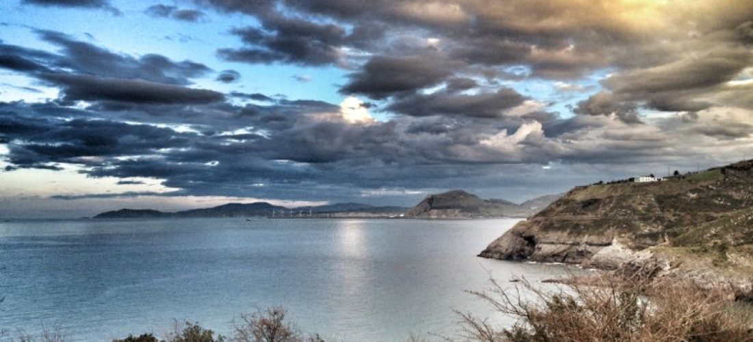 Pescando chipirones en Cantabria