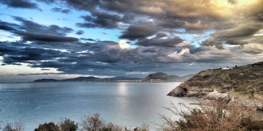 Pescando chipirones en Cantabria